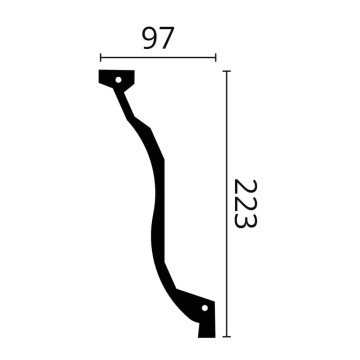 Taklist Z7 teknisk bilde fra Deco Systems