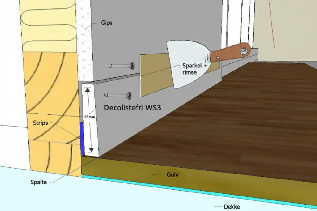 Listefritt gulv WS3