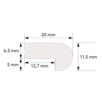 Brystningslist TP003 fra Deco Systems
